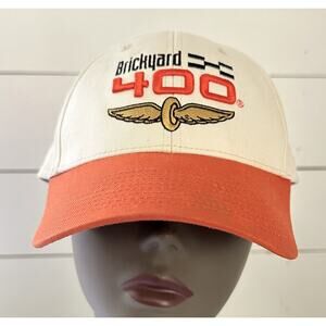 Brickyard 400 Indianapolis Hat Cap Embroidered Logo NASCAR Hook And Loop